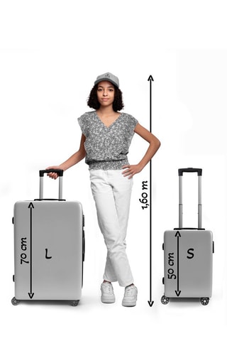 Weekendtrolley en Grote Trolley Voyager (S/L) Marineblauw