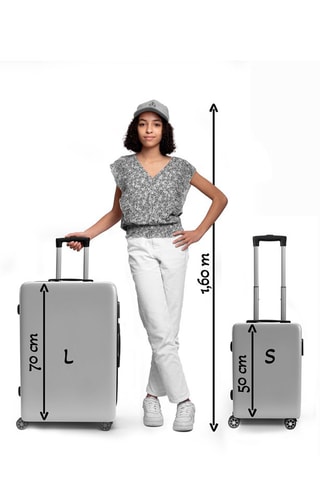 Handbagagetrolley S en Grote Trolley L Bari Kaki