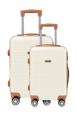 Weekendtrolley en Grote Trolley Madeleine (M/L) - Crèmekleurig