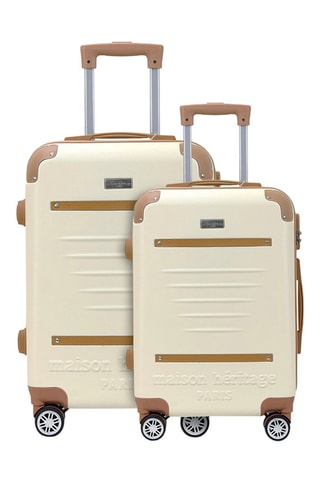 Handbagagetrolley en Weekendtrolley (S/M) Trocadero - 55/65 cm  - Wit