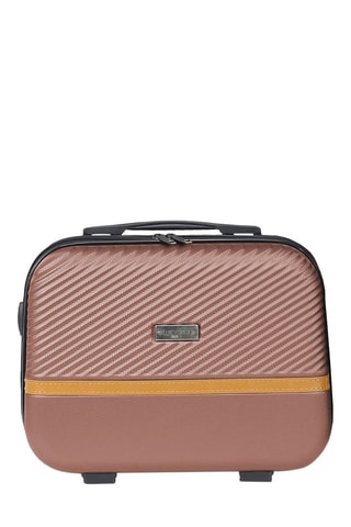 Beautycase Opera - 30 cm  - Roze en goudkleurig