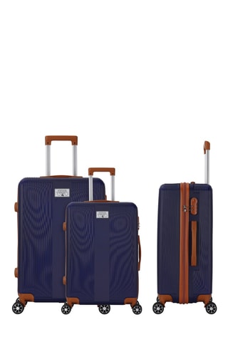 Set van 3 Trolleys (S/M/L) Palama - Marineblauw - 55/65/75 cm