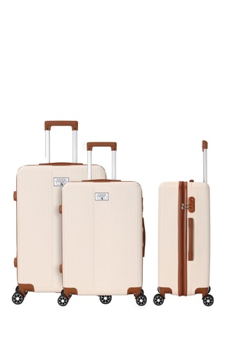 Set van 3 Trolleys (S/M/L) Palama - Crèmekleurig - 55/65/75 cm