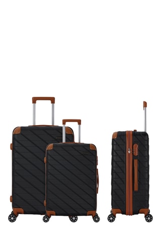 Set van 3 Trolleys (S/M/L) Prado - Zwart - 55/65/75 cm