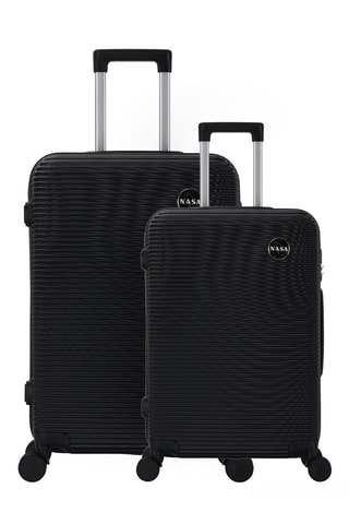 Handbagagetrolley en Weekendtrolley (S/M) Nasa Delta - Zwart - 55/65 cm