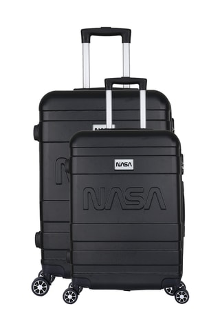 Handbagagetrolley en Weekendtrolley (S/M) Nasa Endea - Zwart - 55/65 cm