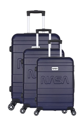 Set van 3 Trolleys (S/M/L) Endea - Marineblauw - 55/65/75 cm