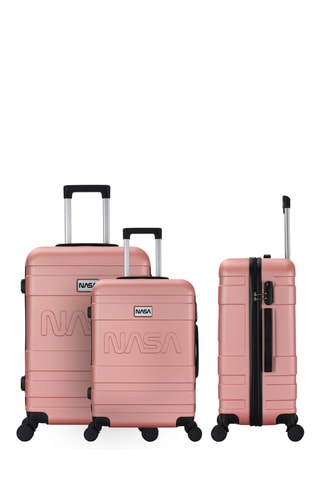 Set van 3 Trolleys (S/M/L) Endea - Roze - 55/65/75 cm