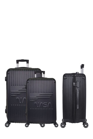 Set van 3 Trolleys (S/M/L) Enter - Zwart - 55/65/75 cm