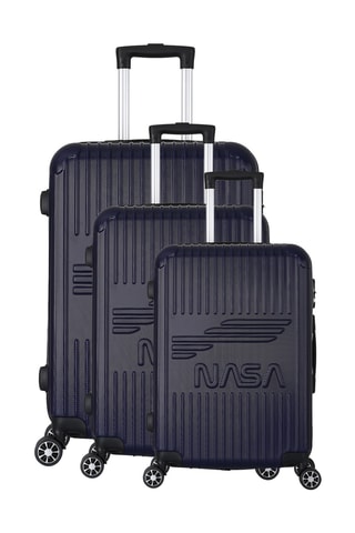 Set van 3 Trolleys (S/M/L) Enter - Marineblauw - 55/65/75 cm
