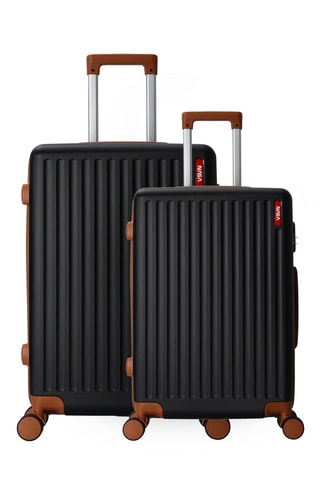 Handbagagetrolley en Weekendtrolley (S/M) Nasa Glenn - Zwart - 55/65 cm