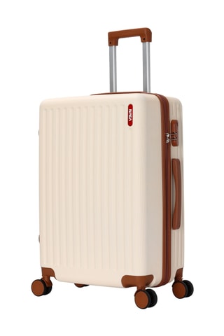 Handbagagetrolley en Grote Trolley (S/L) Nasa Glenn - Crèmekleurig - 55/75 cm