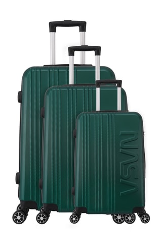 Set van 3 Trolleys (S/M/L) Saturn - Groen - 55/65/75 cm