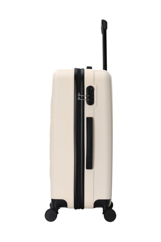 Handbagagetrolley en Weekendtrolley Nasa Saturn (S/M) - Crèmekleurig - 55/65 cm
