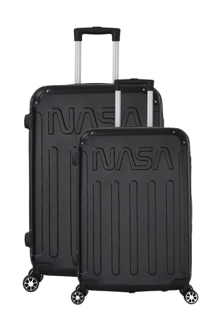 Weekendtrolley en Grote Trolley (M/L) Nasa Voyager - Zwart - 65/75 cm