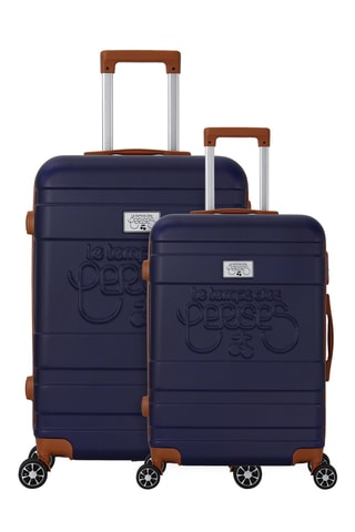 Weekendtrolley en Grote Trolley (M/L) Capucine - Marineblauw - 65/75 cm