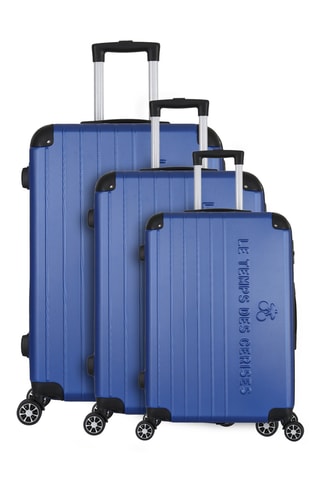 Set van 3 Trolleys (S/M/L) Bari - Blauw - 55/65/75 cm