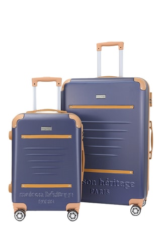 Handbagagetrolley en Weekendtrolley (S/M) Trocadero - Blauw - 55/65 cm