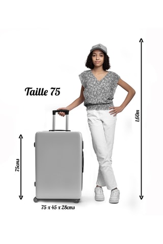 Handbagagetrolley en Weekendtrolley (S/M) Trocadero - Blauw - 55/65 cm