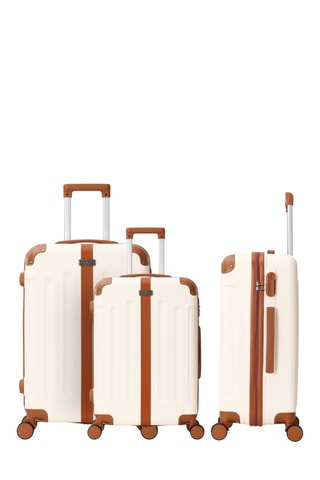 Set van 3 Trolleys (S/M/L) Tuileries - Crèmekleurig - 55/65/75 cm