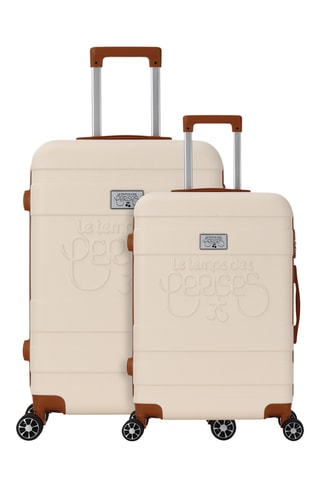 Weekendtrolley en Grote Trolley (M/L) Capucine - Crèmekleurig - 65/75 cm