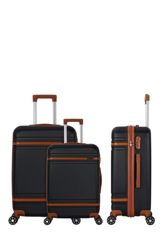 Set van 3 Trolleys (S/M/L) Cassis - Zwart - 55/65/75 cm