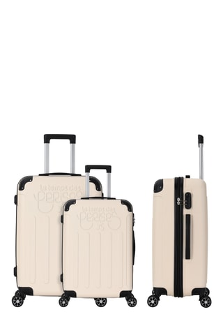 Set van 3 Trolleys (S/M/L ) Java - Crèmekleurig - 55/65/75 cm