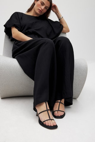 Sandali con tacco - Nero