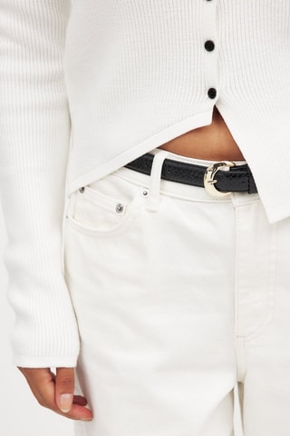 Cintura in vernice - Nero 