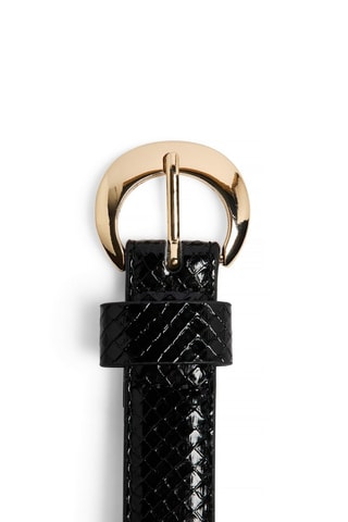 Cintura in vernice - Nero 