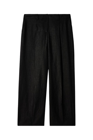 Pantaloni in lino - Nero