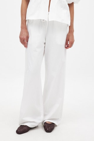Pantaloni wide legs - Bianco