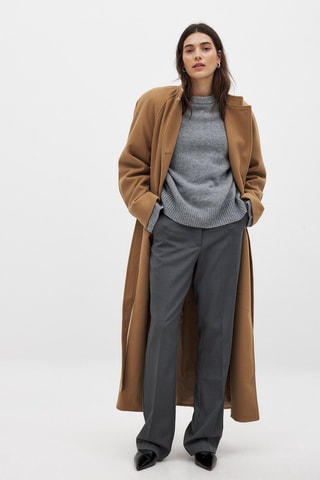 Pantaloni straight - Grigio scuro