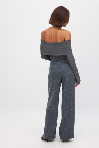 Pantaloni straight - Grigio scuro