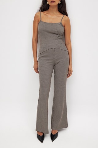 Pantaloni flare - Marrone chiaro