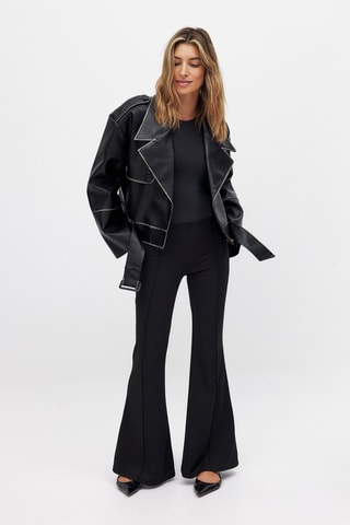 Pantaloni flare - Nero