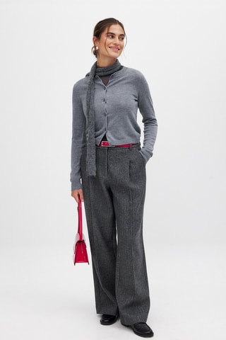 Pantaloni in lana - Grigio scuro