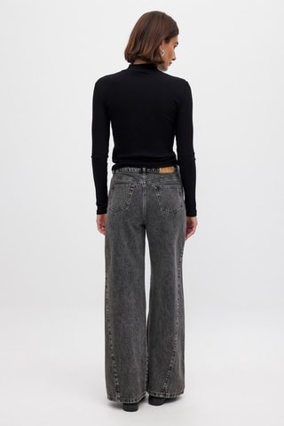 Jeans wide legs - Grigio scuro