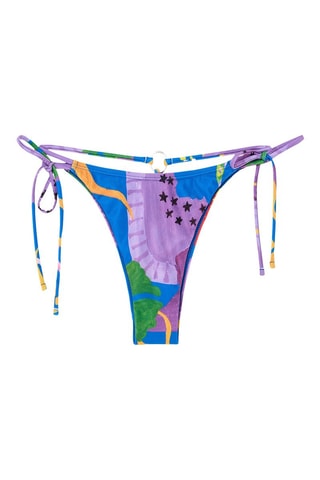 Slip bikini - Viola e blu