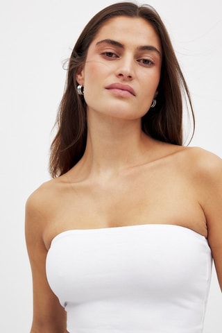 Top bustier - Blanco