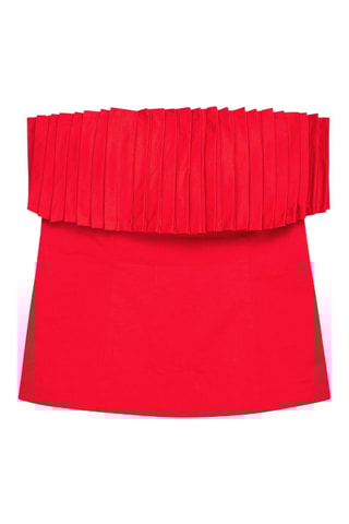Top bustier - Rosso