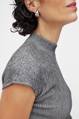 Top - Gris oscuro jaspeado