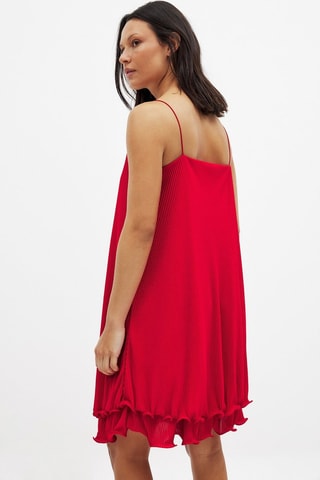 Abito plissé - Rosso