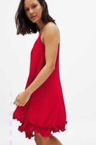 Abito plissé - Rosso