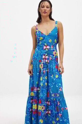 Abito lungo - Blu elettrico