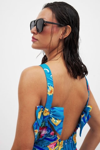 Abito lungo - Blu elettrico