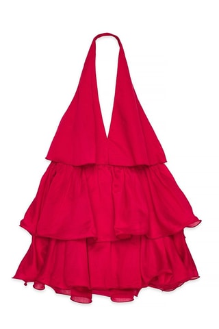 Abito con volant - Rosso