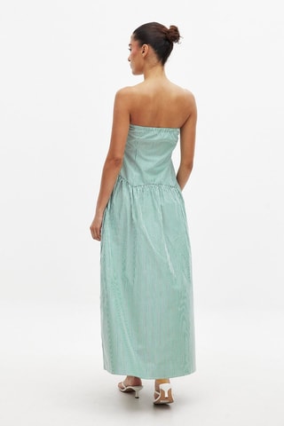 Abito bustier - Verde