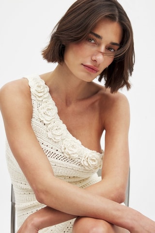 Abito asimmetrico - Bianco