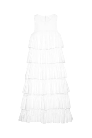 Abito con volant - Bianco